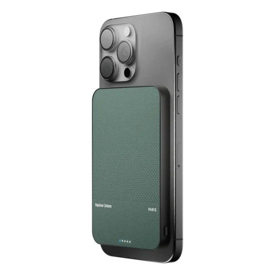Native Union Classic Magnetic Power Bank 5000Mah - Green